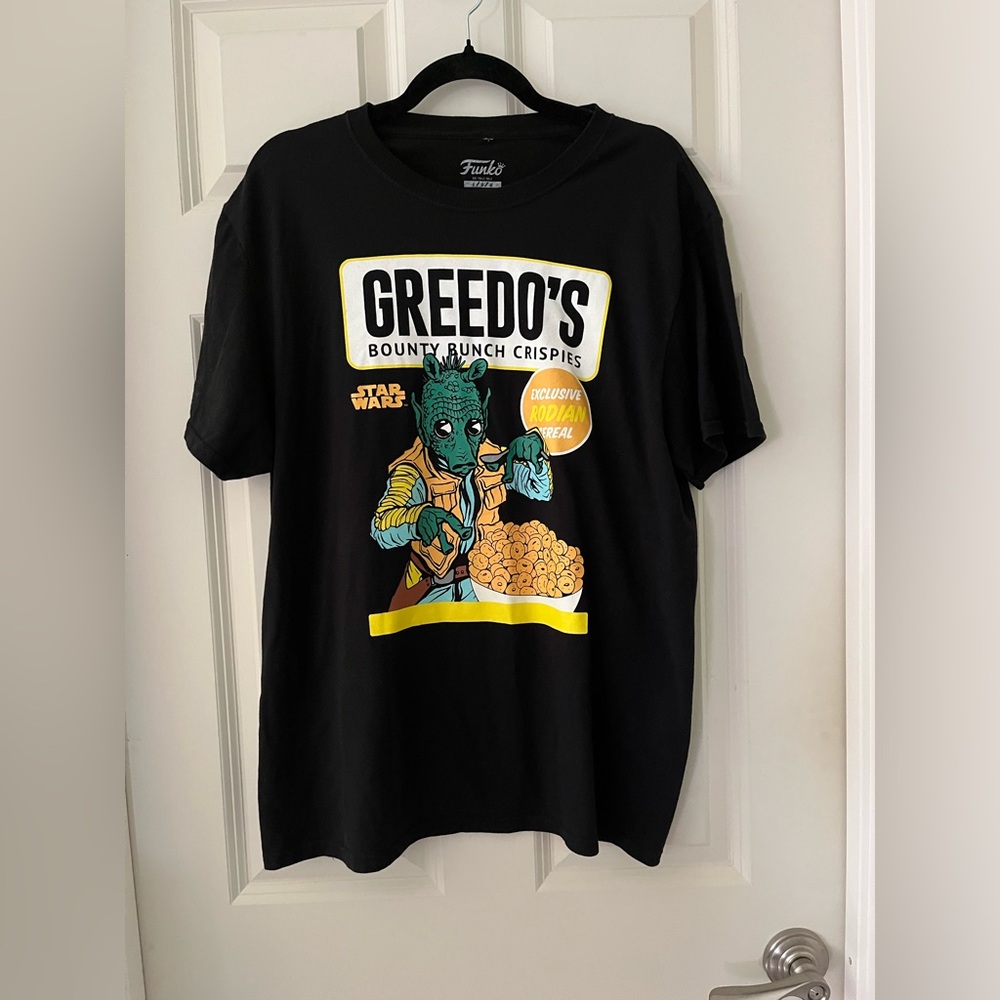 Men’s Funko Star Wars Greedo's Bounty Bunch Crispies CHASE Exclusive T-Shirt L